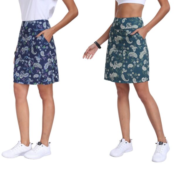 Women Golf Tennis Skirt Skort with Pocket Lightweight Breathable Work Casual Gym